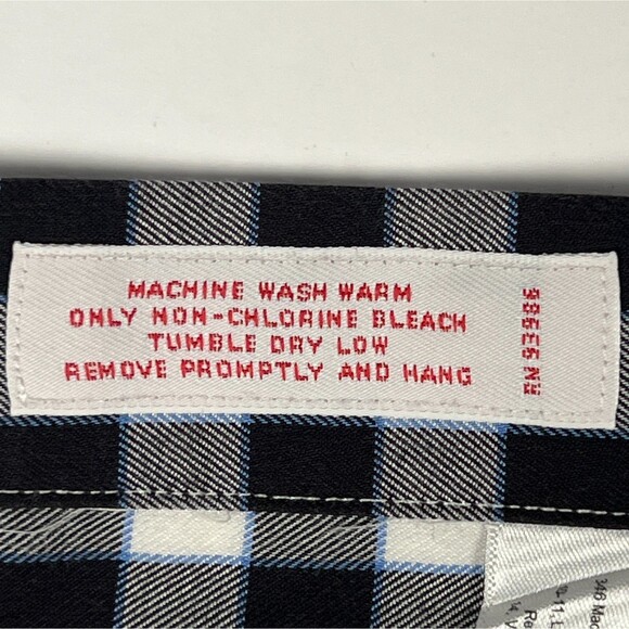 Brooks Brothers 346 Sz Mens M Non-Iron B&W Checked Long-Sleeve Button-Down Shirt - Picture 6 of 12